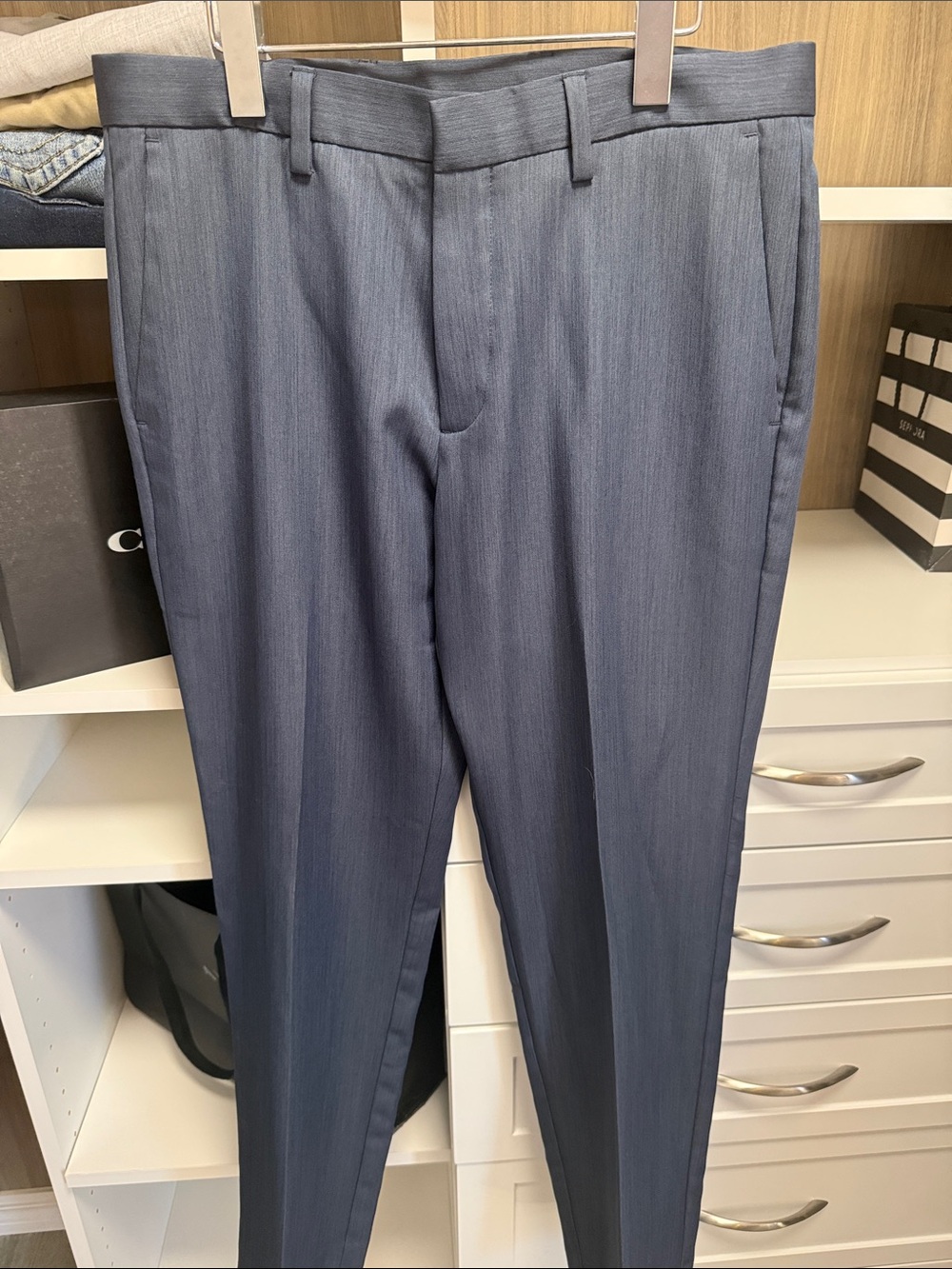 Perry Ellis Men's Dress Pants - Steel Blue